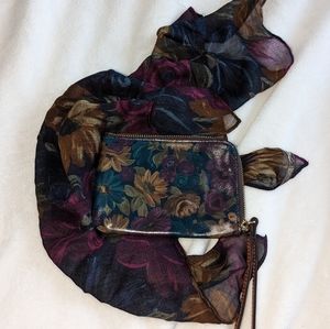 Patricia Nash NWOT Peruvian painting collection wristlet and scarf set